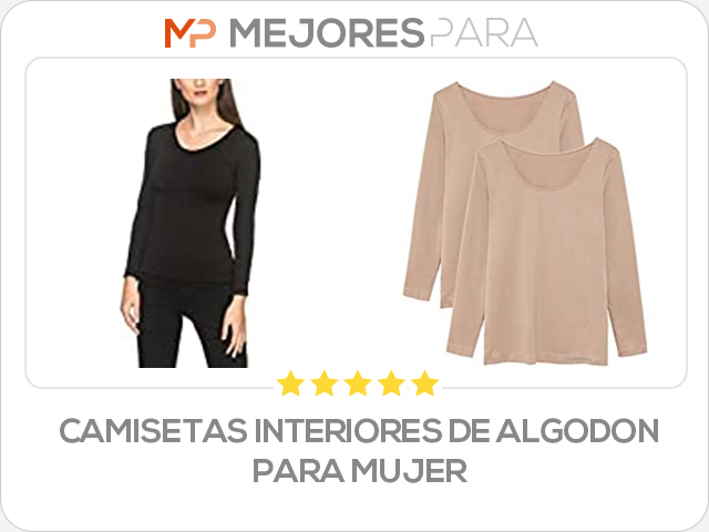 camisetas interiores de algodon para mujer