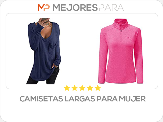 camisetas largas para mujer