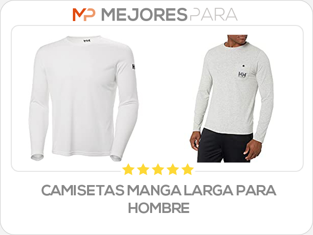 camisetas manga larga para hombre