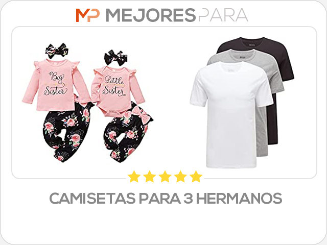 camisetas para 3 hermanos