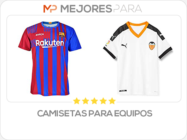 camisetas para equipos