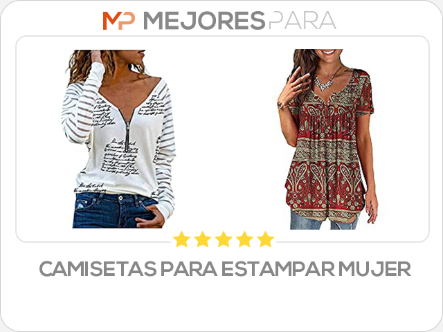 camisetas para estampar mujer