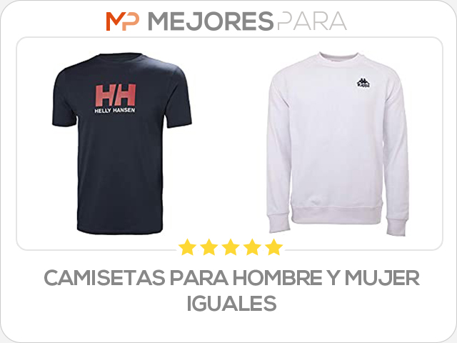 camisetas para hombre y mujer iguales