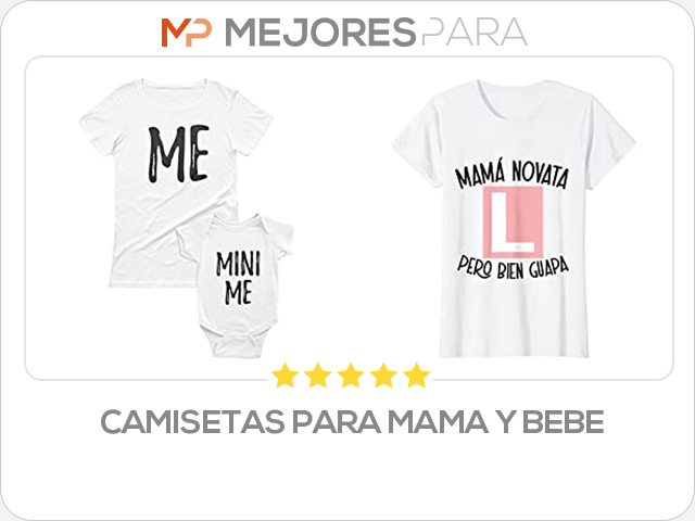 camisetas para mama y bebe