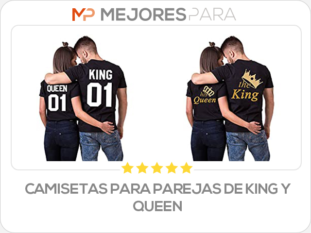 camisetas para parejas de king y queen