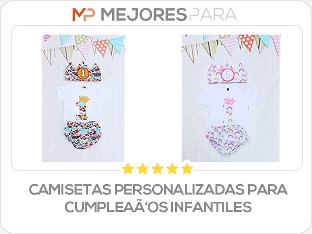 camisetas personalizadas para cumpleaños infantiles