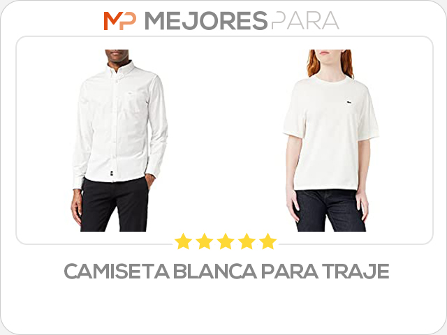 camiseta blanca para traje