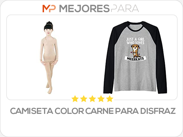 camiseta color carne para disfraz