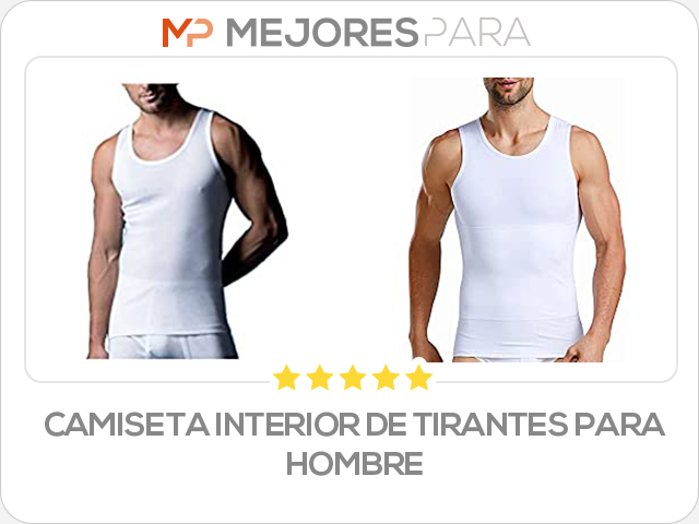 camiseta interior de tirantes para hombre