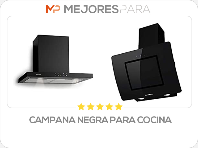 campana negra para cocina