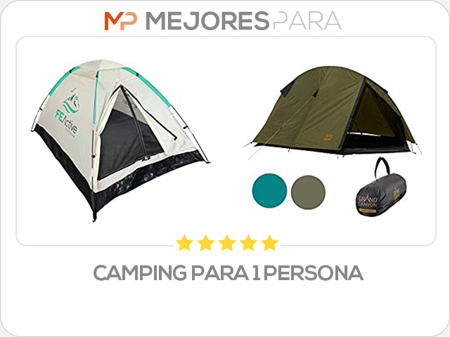 camping para 1 persona