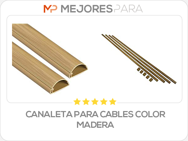 canaleta para cables color madera