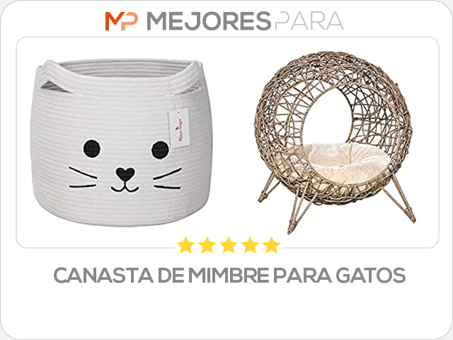 canasta de mimbre para gatos