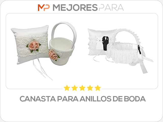 canasta para anillos de boda