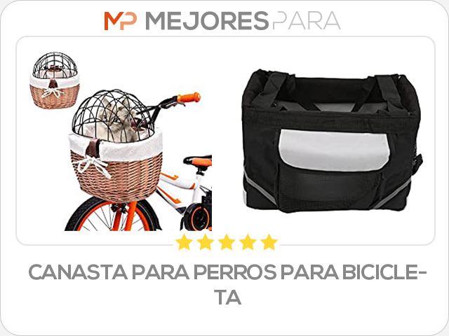 canasta para perros para bicicleta