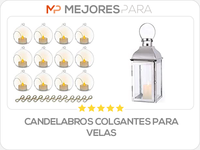 candelabros colgantes para velas