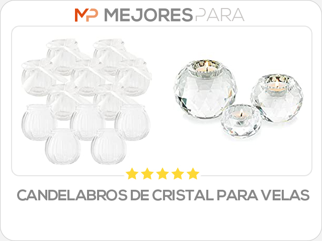 candelabros de cristal para velas