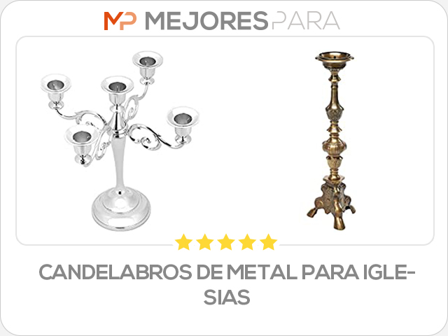 candelabros de metal para iglesias