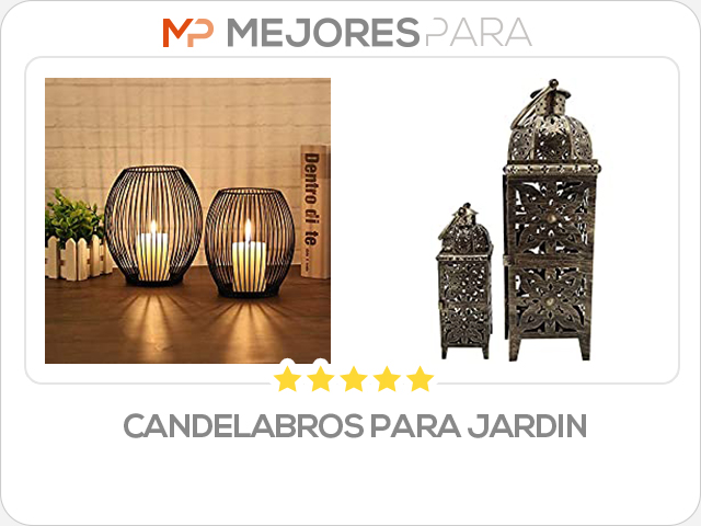 candelabros para jardin