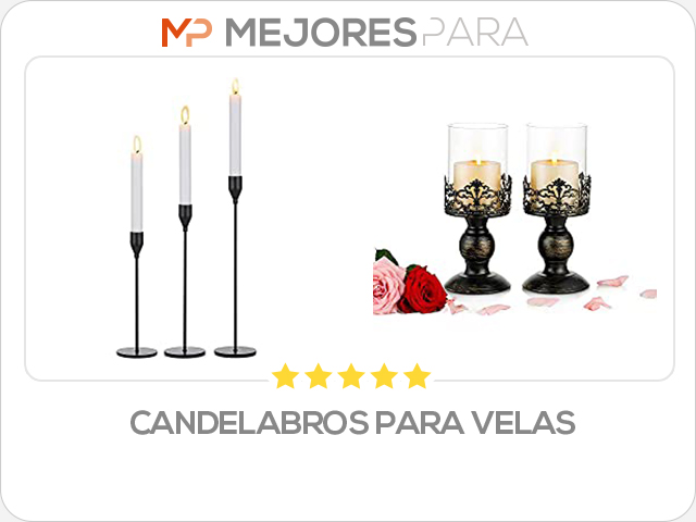 candelabros para velas