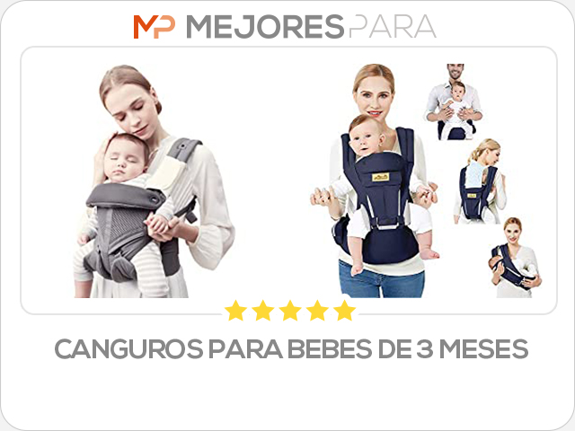 canguros para bebes de 3 meses