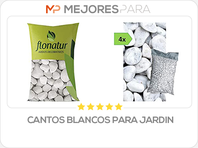 cantos blancos para jardin