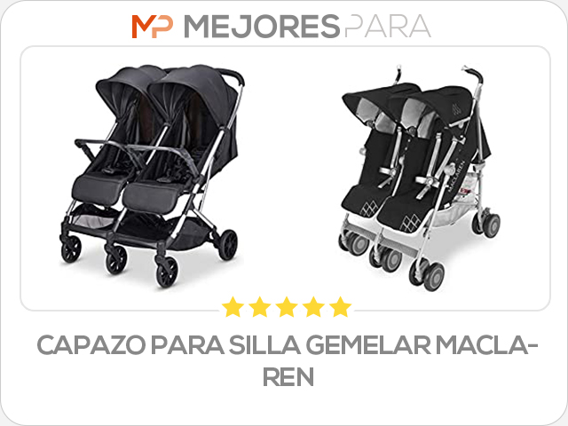 capazo para silla gemelar maclaren