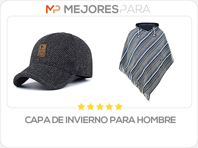 capa de invierno para hombre