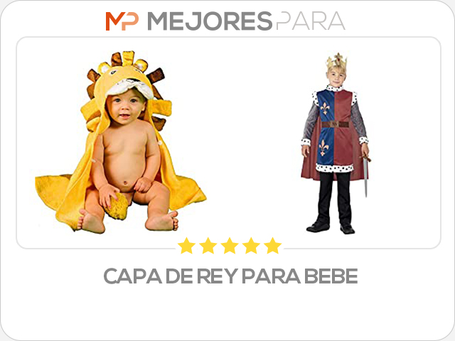 capa de rey para bebe