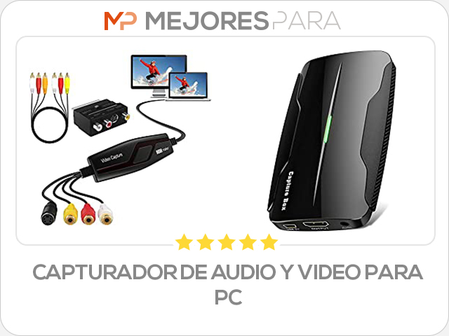 capturador de audio y video para pc