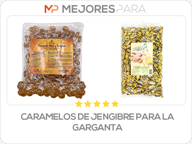 caramelos de jengibre para la garganta