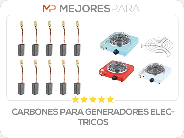 carbones para generadores electricos