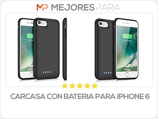 carcasa con bateria para iphone 6