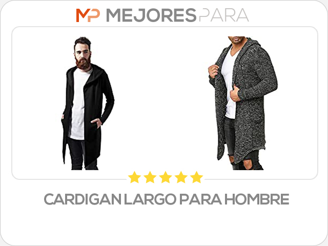 cardigan largo para hombre