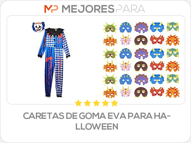 caretas de goma eva para halloween