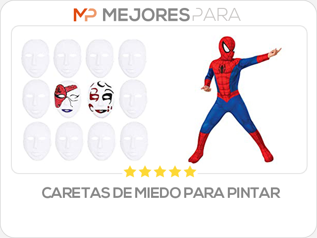 caretas de miedo para pintar