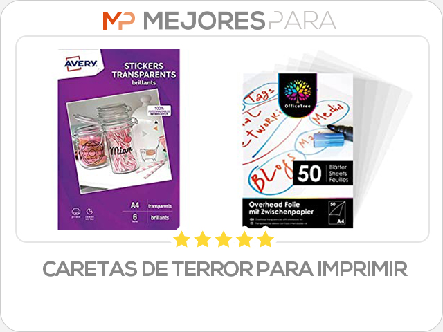 caretas de terror para imprimir