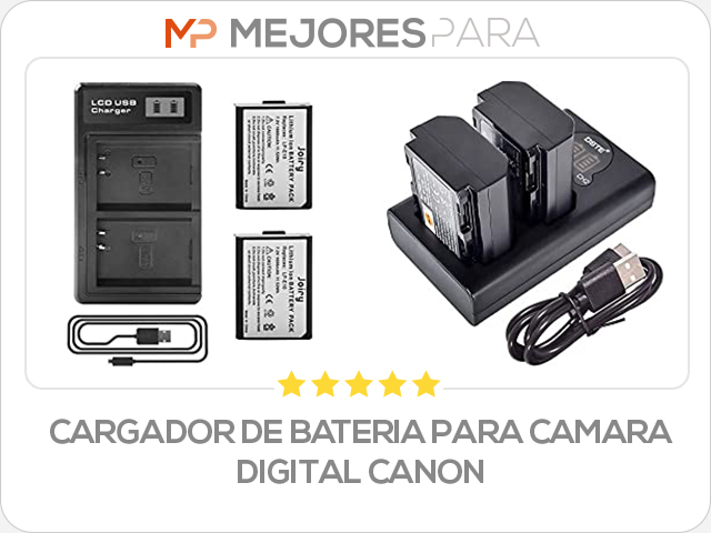 cargador de bateria para camara digital canon