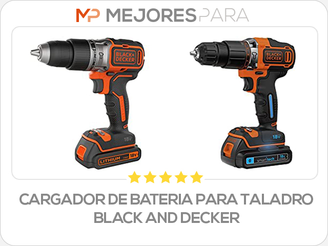 cargador de bateria para taladro black and decker