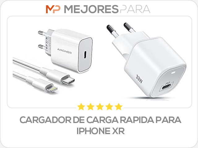 cargador de carga rapida para iphone xr