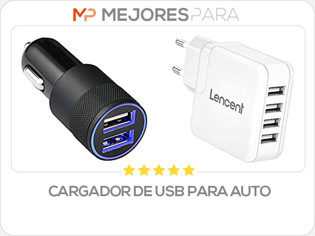 cargador de usb para auto