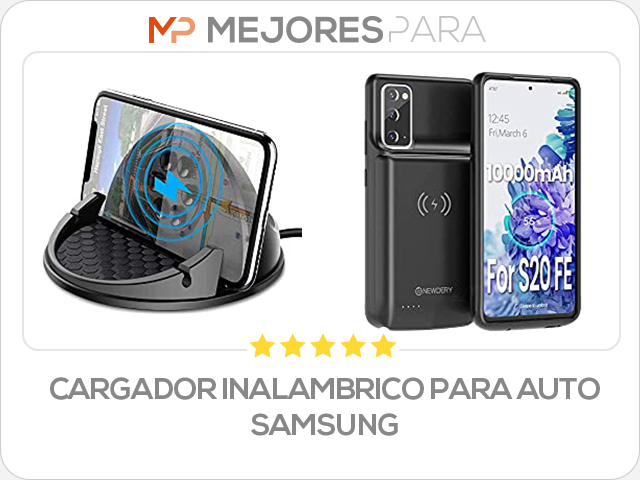 cargador inalambrico para auto samsung