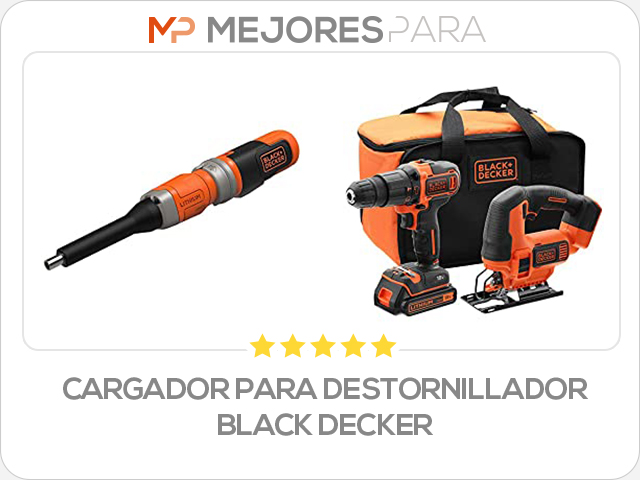 cargador para destornillador black decker