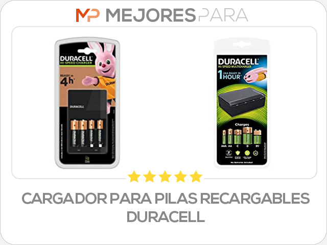 cargador para pilas recargables duracell