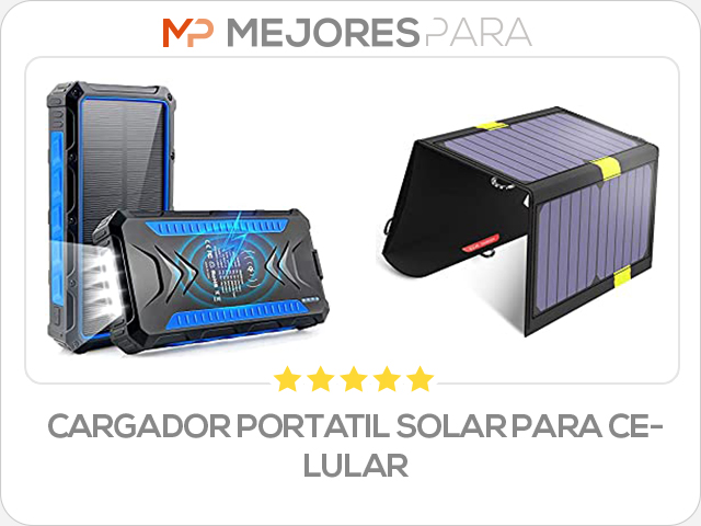 cargador portatil solar para celular