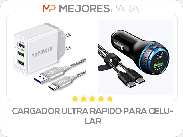 cargador ultra rapido para celular