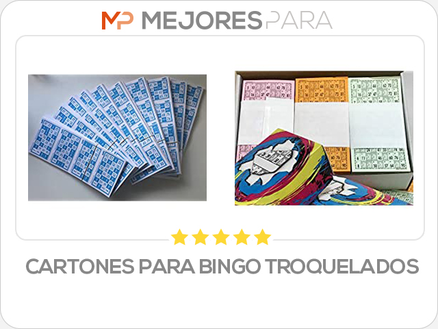 cartones para bingo troquelados