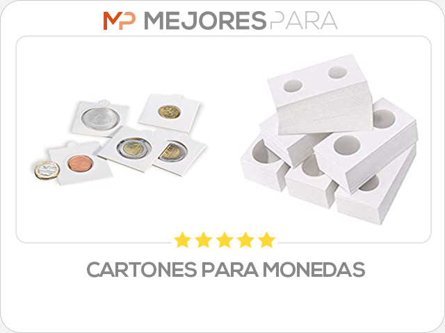 cartones para monedas