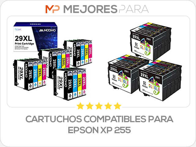 cartuchos compatibles para epson xp 255