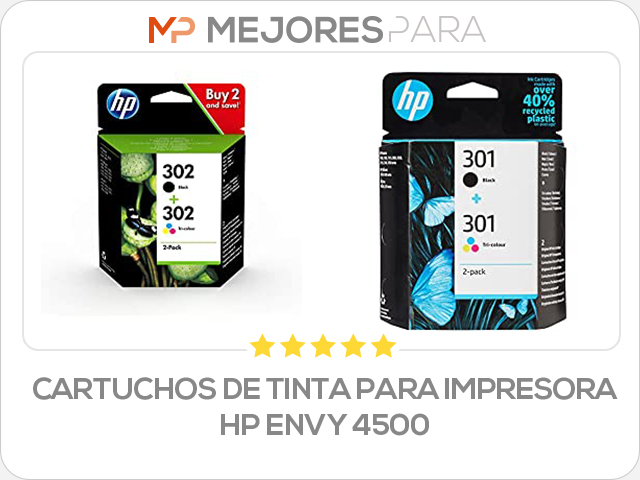 cartuchos de tinta para impresora hp envy 4500